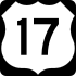 U.S. Route 17 marker