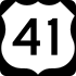 U.S. Route 41 marker