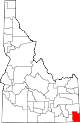 State map highlighting Bear Lake County
