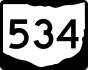 State Route 534 marker