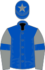 Royal Blue, Grey sleeves, Royal Blue armlets, Royal Blue cap, Grey star