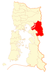 Location of Cochamó commune in Los Lagos Region
