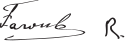 Farouk I .mw-parser-output .nobold{font-weight:normal}فاروق's signature