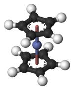 Ball-and-stick model of cobaltocene