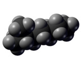 Spacefill model of 2-methylheptane