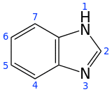 Skeletal formula with numbering convention