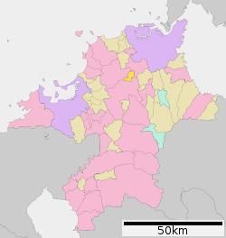 Location of Kotake in Fukuoka Prefecture