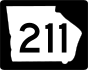 State Route 211 marker