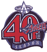 Anaheim Angels 40th season patch