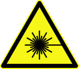 European laser warning symbol