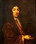 A half-length oil portrait of Joseph Dudley, wearing a magistrate's robe.