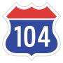Expressway No.104 shield}}