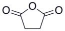 Skeletal formula of succinic anhydride