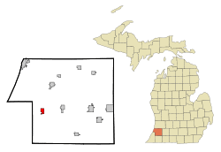 Location of Hartford, Michigan