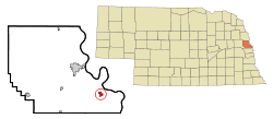 Location of Fort Calhoun, Nebraska