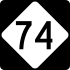 North Carolina Highway 74 marker