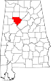 State map highlighting Walker County