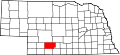State map highlighting Frontier County