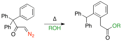 First example of vinylogous Wolff rearrangement.