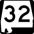 State Route 32 marker