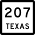 State Highway 207 marker