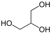 Glycerine Structural Formula V1.svg