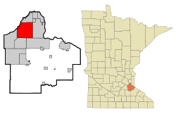 Location within Dakota County and Minnesota