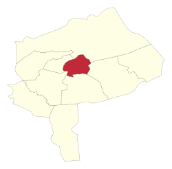 Location of Yazd in Yazd Province