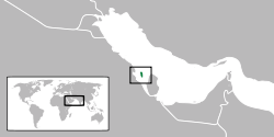 Location of Bahrain