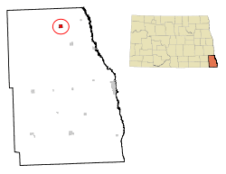 Location of Walcott, North Dakota