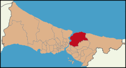 Location of Beykoz in Istanbul