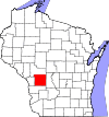 State map highlighting Monroe County