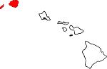 State map highlighting Kauai County