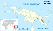 Cophixalus cheesmanae map-fr.svg