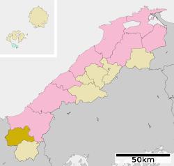 Location of Tsuwano in Shimane Prefecture