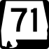State Route 71 marker