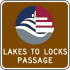 Lakes to Locks Passage route marker