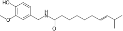 Chemical structure of homocapsaicin