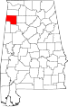State map highlighting Marion County