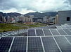 Solar array on rooftop in Hong Kong