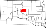 State map highlighting Sully County
