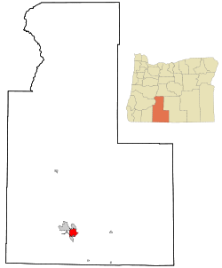 Location of Altamont, Oregon