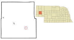 Location of Broadwater, Nebraska