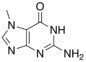 Chemical structure of 7-methylguanine
