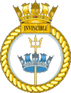 Badge of HMS Invincible (R05)