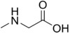 Skeletal formula of sarcosine