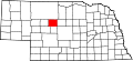 State map highlighting Thomas County