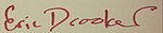 Signature of Eric Drooker