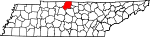 State map highlighting Sumner County