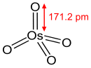 Stick model osmium tetroxide